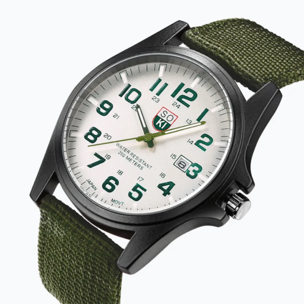 "SOKI" Sports Relogio Masculino Quartz Army Watch - Image 1