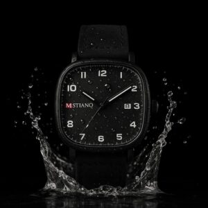 "MSTIANQ"-Business Class Leather Strap Watch-Black