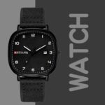 "MSTIANQ"-Business Class Leather Strap Watch-Black - Image 3