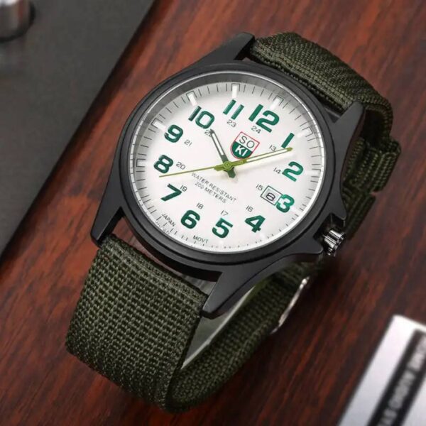 "SOKI" Sports Relogio Masculino Quartz Army Watch - Image 2