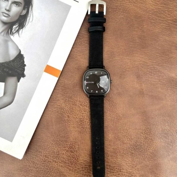 "MSTIANQ"-Business Class Leather Strap Watch-Black - Image 7