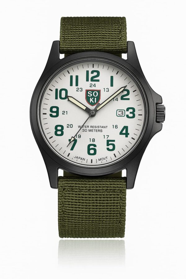 "SOKI" Sports Relogio Masculino Quartz Army Watch - Image 3