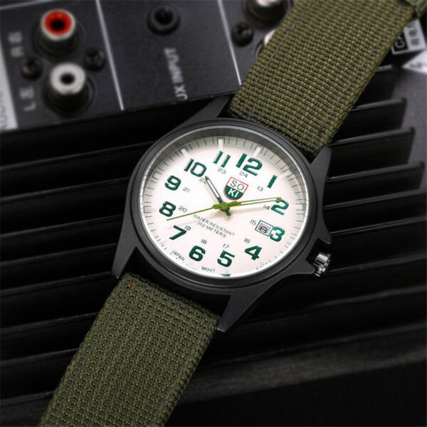 "SOKI" Sports Relogio Masculino Quartz Army Watch - Image 5