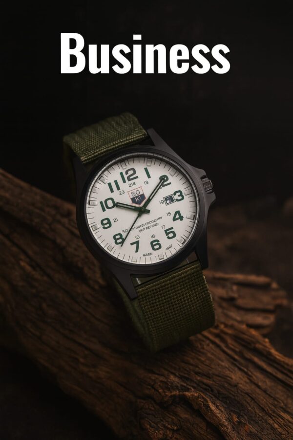"SOKI" Sports Relogio Masculino Quartz Army Watch - Image 6